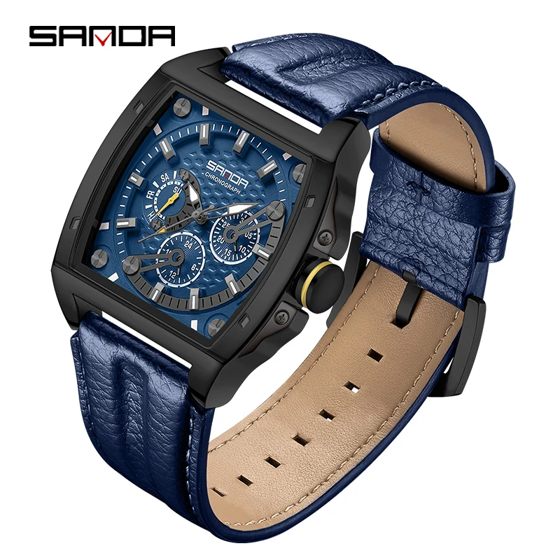 2023 SANDA New Quartz Men's Watch Square Belt with Three Eyes and Six Pin Pin Scales Fashion Trend Fluorescent Men's Watch 5308
2023 SANDA New Quartz Men's Watch Square Belt with Three Eyes and Six Pin Pin Scales Fashion Trend Fluorescent Men's Watch 5308