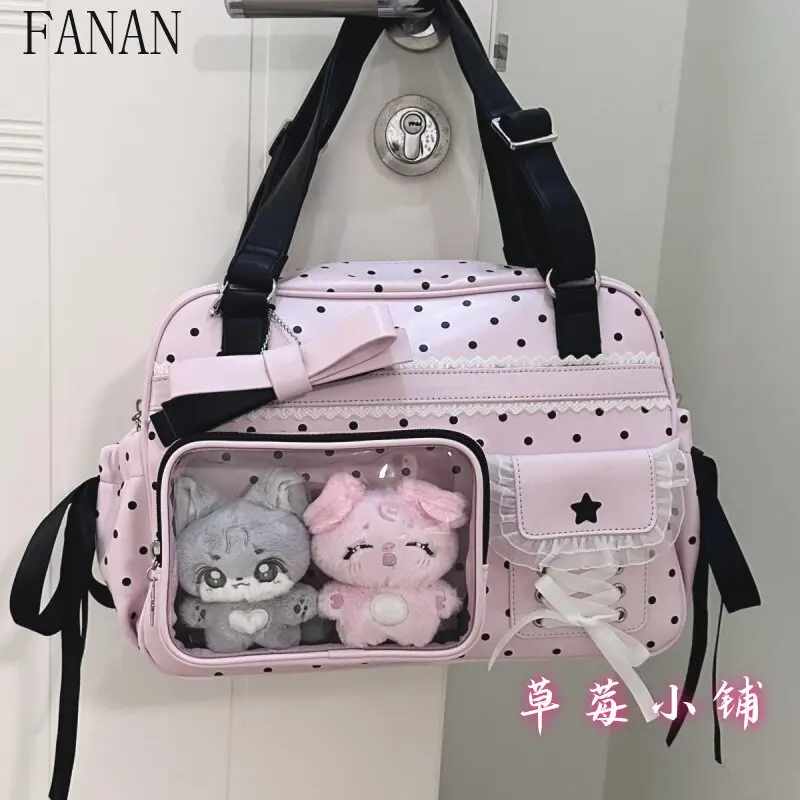 Japanese Pink Bow Sweet Large Capacity Jk Uniform Bag Two-dimensional One-shoulder Crossbody Women's Bags 2026 New
Japanese Pink Bow Sweet Large Capacity Jk Uniform Bag Two-dimensional One-shoulder Crossbody Women's Bags 2026 New