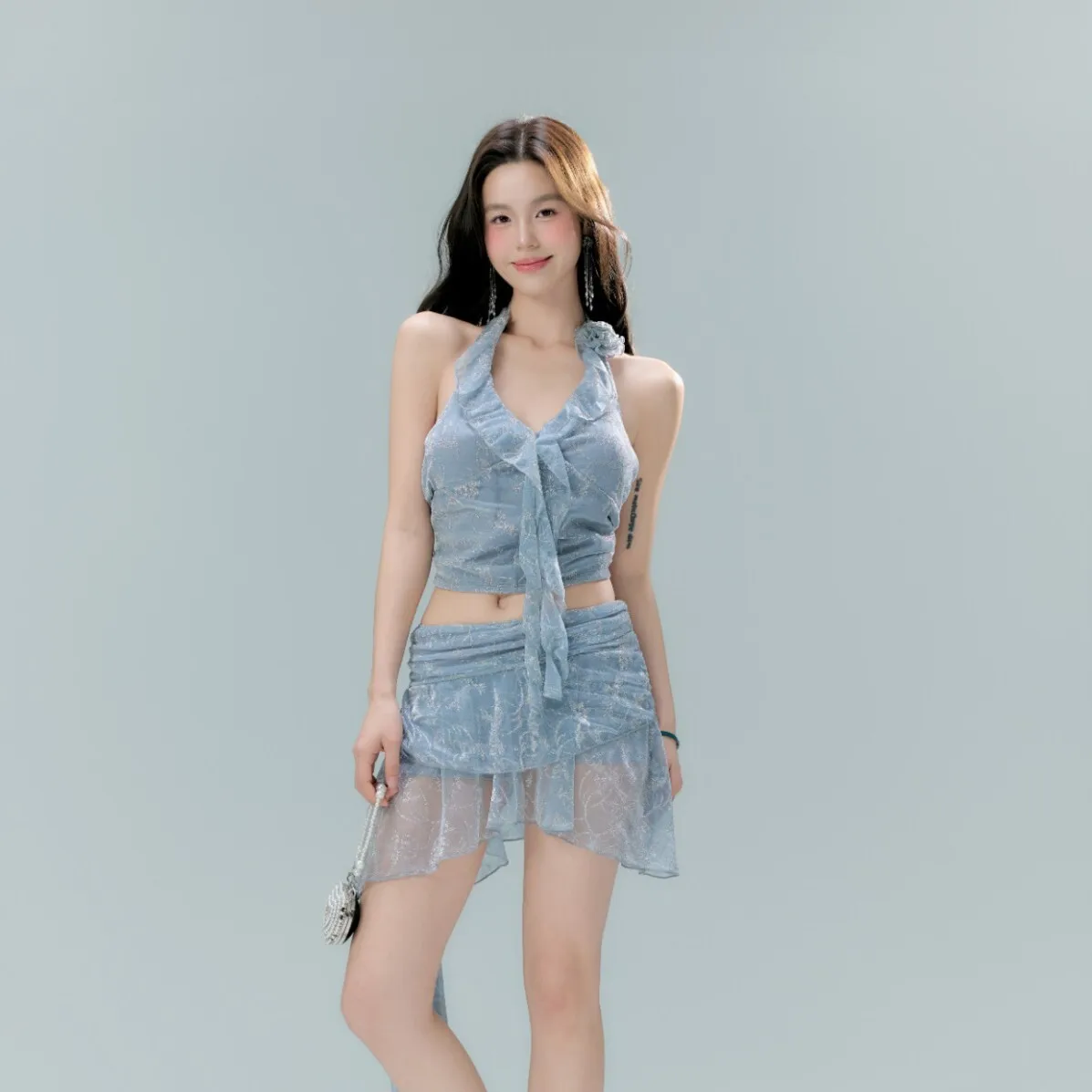 2025 New Design Sexy Girl Ruffled Irregular Lace Two-Piece Summer Petite Swimsuit Set for Women
2025 New Design Sexy Girl Ruffled Irregular Lace Two-Piece Summer Petite Swimsuit Set for Women
