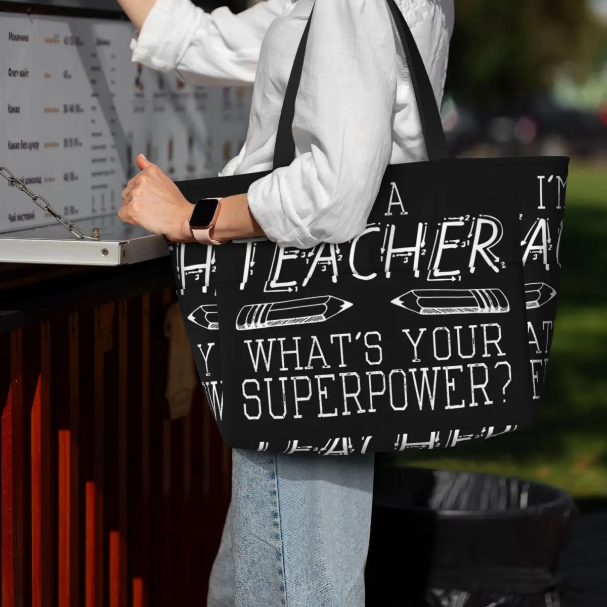 I'm A Teacher, What's Your Superpower Beach Tote Bag Sport Gym Yoga Duffle Large Tote Bag Women Travel Bag Fitness bag
I'm A Teacher, What's Your Superpower Beach Tote Bag Sport Gym Yoga Duffle Large Tote Bag Women Travel Bag Fitness bag