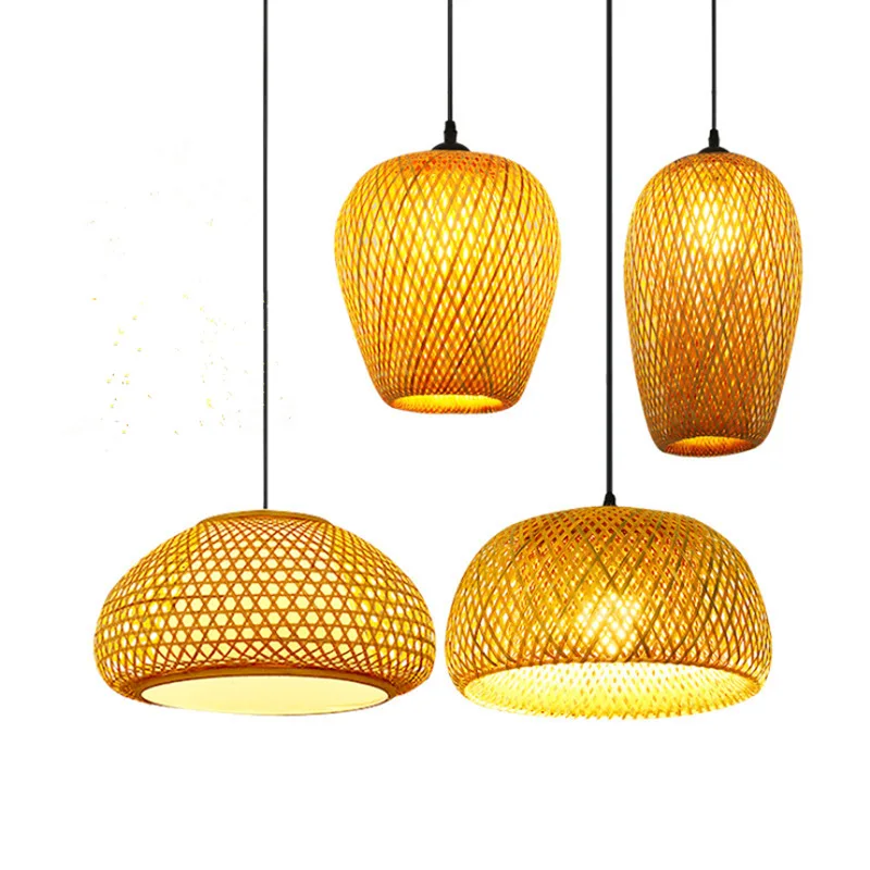 Rattan Bamboo Lantern Pendant Lamps Natural Retro Restaurant Hanging Light Hand-Woven Bamboo Lampshades E27 Lighting Fixtures
Rattan Bamboo Lantern Pendant Lamps Natural Retro Restaurant Hanging Light Hand-Woven Bamboo Lampshades E27 Lighting Fixtures