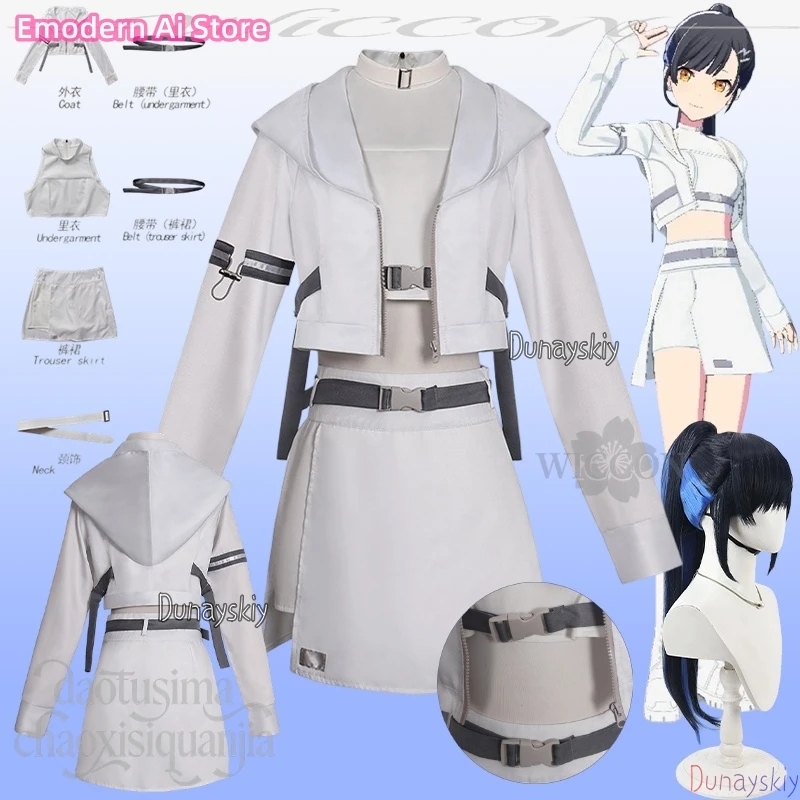 Anime Game Project Sekai アクセラレイト תחפושות Shiraishi An Cosplay Idol White Uniform Short Coat Y2K Punk Mini Dress Wigs Christmas
Anime Game Project Sekai アクセラレイト תחפושות Shiraishi An Cosplay Idol White Uniform Short Coat Y2K Punk Mini Dress Wigs Christmas