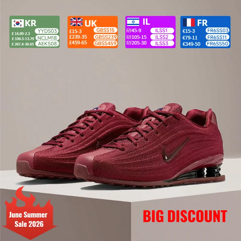 Nike SHOX Z Retro: Stylish, Non-Slip, Cushioned Training Running Shoes for Women—Versatile and Fashionable, Red, HQ7540-600
Nike SHOX Z Retro: Stylish, Non-Slip, Cushioned Training Running Shoes for Women—Versatile and Fashionable, Red, HQ7540-600