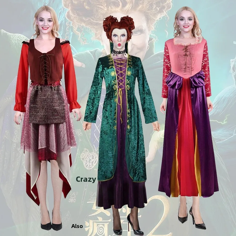 Medieval Witch Long Dress Princess Role Play Halloween Stage Performance Costume Polyester Fiber 100% Witch Also Crazy
Medieval Witch Long Dress Princess Role Play Halloween Stage Performance Costume Polyester Fiber 100% Witch Also Crazy