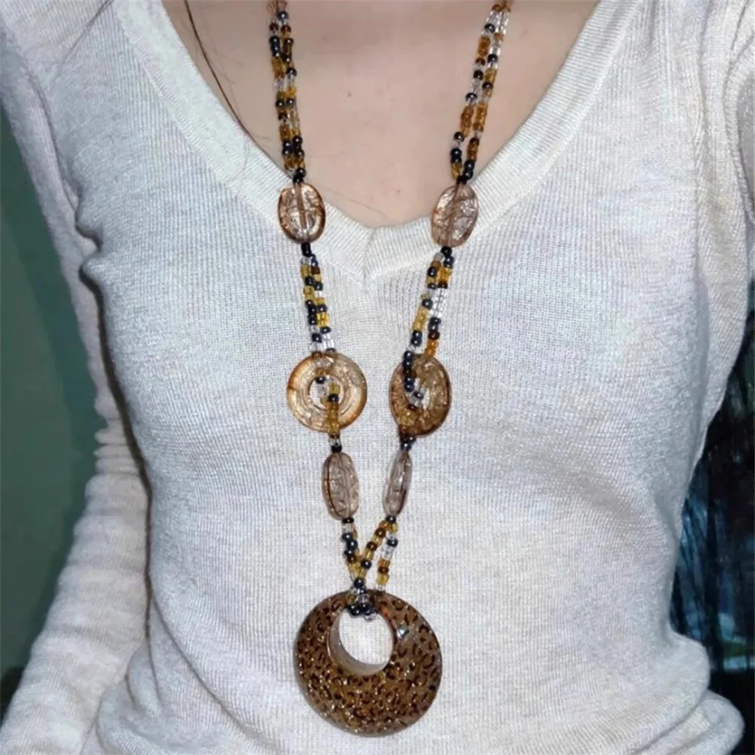 DUTRIEUX Y2K Jewelry Leopard Print Moon Geometric Necklace for Women Fashion Vintage Korean Charm Choker Punk Accessorie Chain
DUTRIEUX Y2K Jewelry Leopard Print Moon Geometric Necklace for Women Fashion Vintage Korean Charm Choker Punk Accessorie Chain