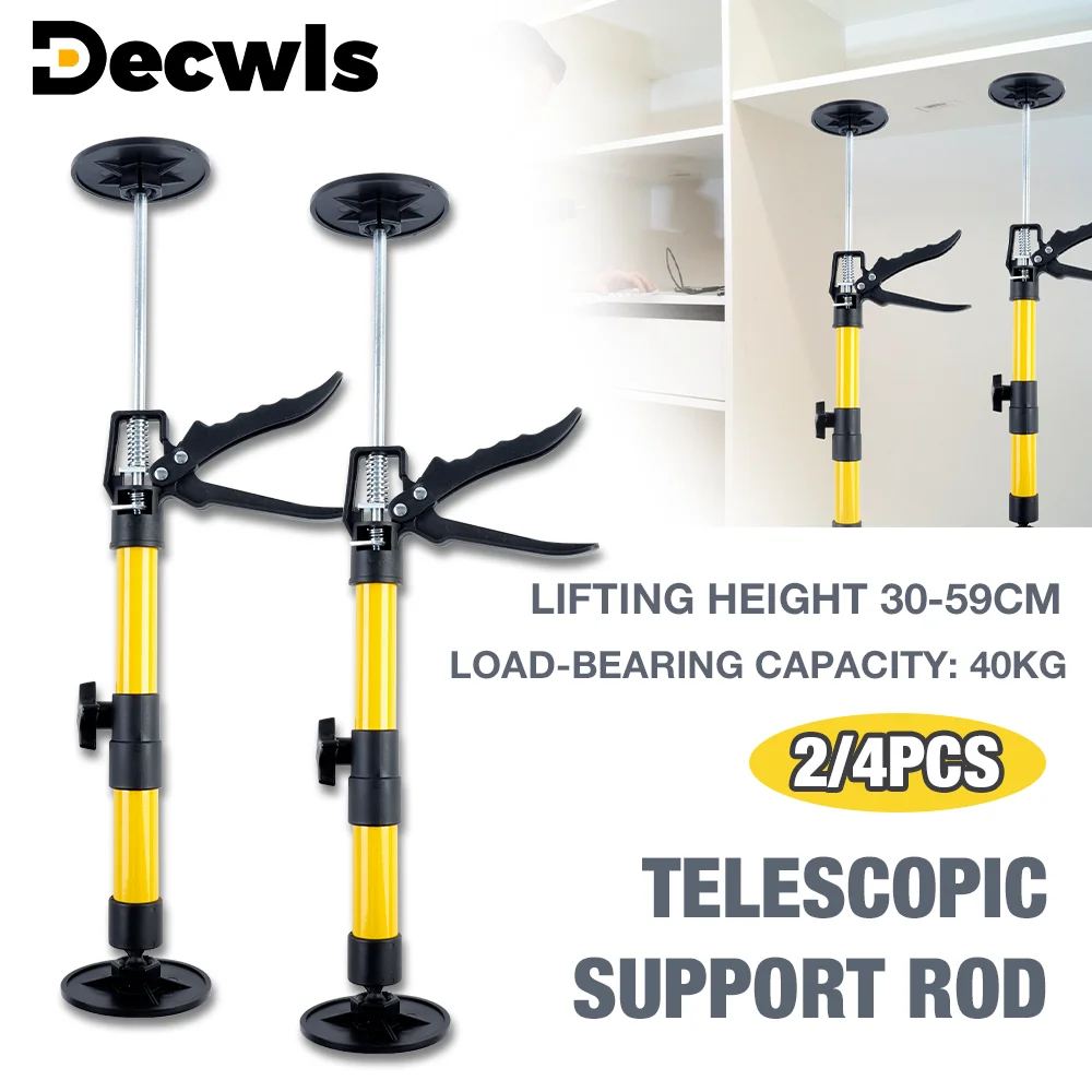 2/4 Pcs Telescopic Support Rod, 40kg Loa, 30-59 cm Adjustable Height, Manual Jack, For Cabinet Installation Drywall Construction
2/4 Pcs Telescopic Support Rod, 40kg Loa, 30-59 cm Adjustable Height, Manual Jack, For Cabinet Installation Drywall Construction