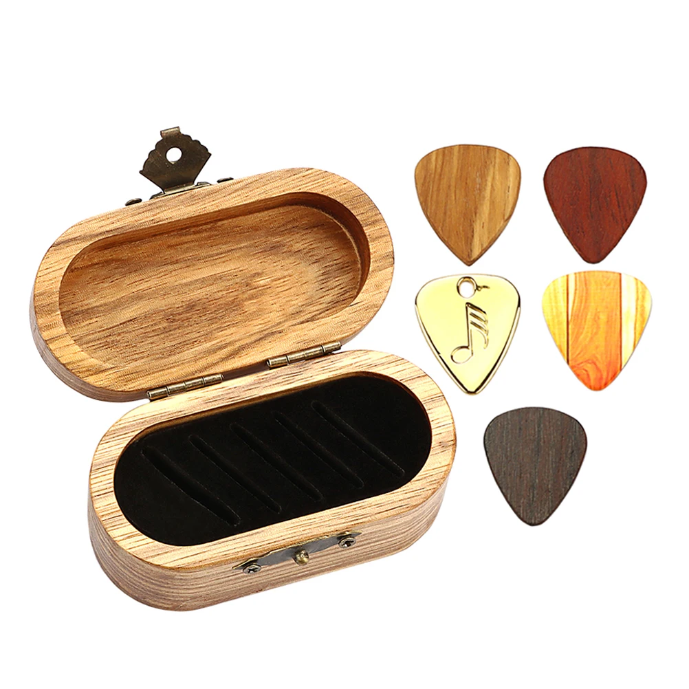 5 Guitar Picks Set Walnut Wood Case Acoustic Electric Bass Storage Display guitar pick holder wood container musical instruments
5 Guitar Picks Set Walnut Wood Case Acoustic Electric Bass Storage Display guitar pick holder wood container musical instruments