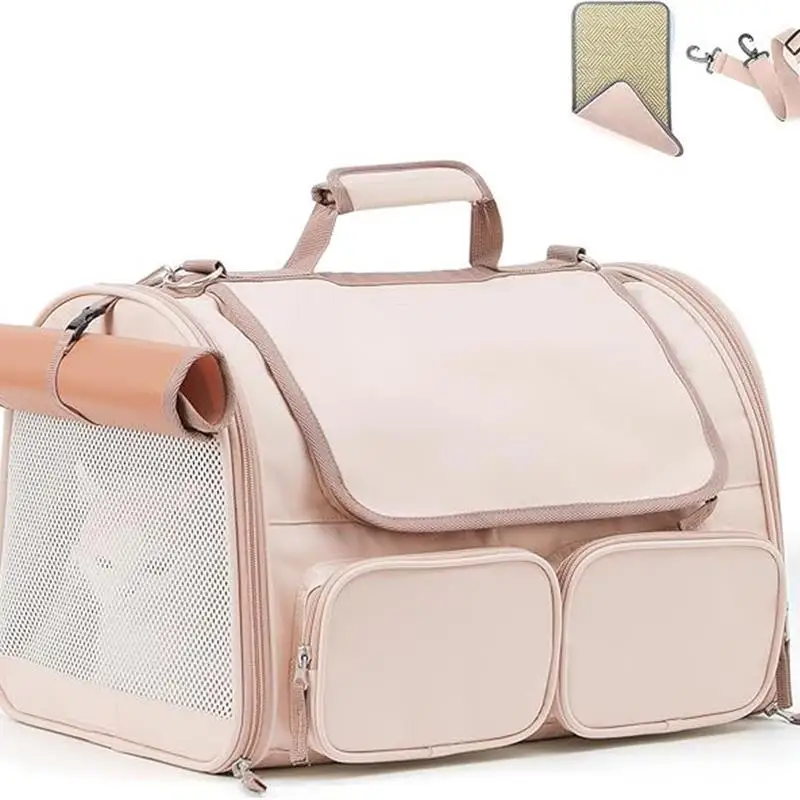 Pet Bag For Outings, Pet Shoulder Bag For Dogs And Cats, Fully Breathable, Portable, Multi-pocket, Top-opening Pet Bag
Pet Bag For Outings, Pet Shoulder Bag For Dogs And Cats, Fully Breathable, Portable, Multi-pocket, Top-opening Pet Bag