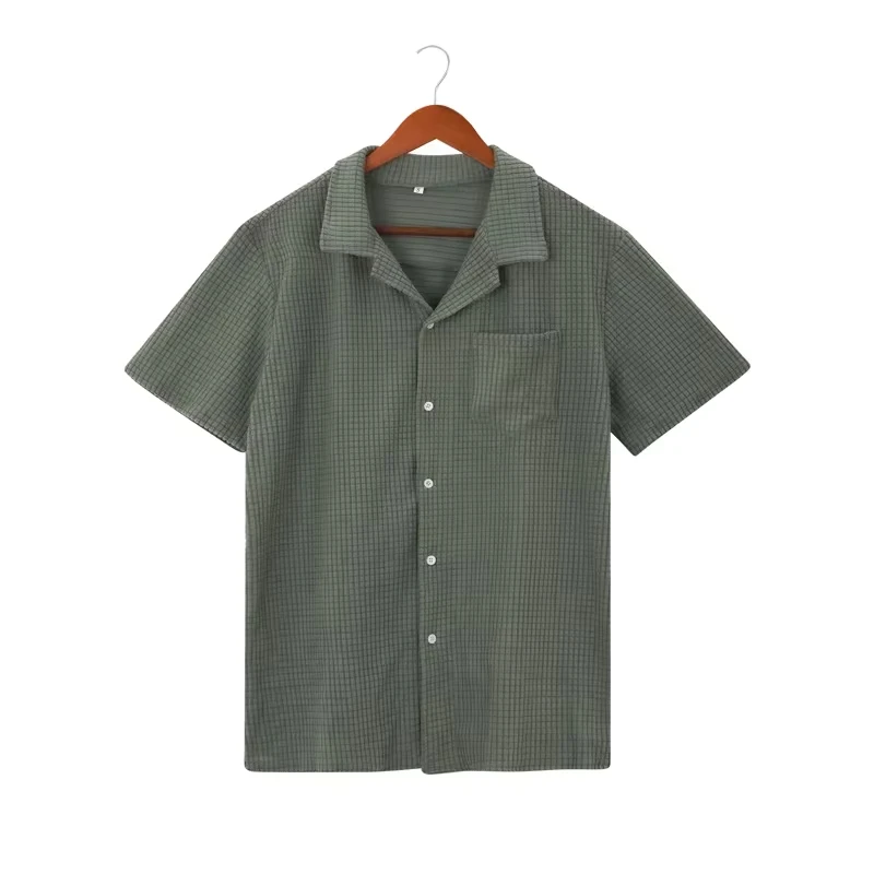 2025 Summer New Fashion Men's Casual Trendy Loose Short Sleeve Turn-down Collar Single-breasted Simple Shirts Male American Tops
2025 Summer New Fashion Men's Casual Trendy Loose Short Sleeve Turn-down Collar Single-breasted Simple Shirts Male American Tops