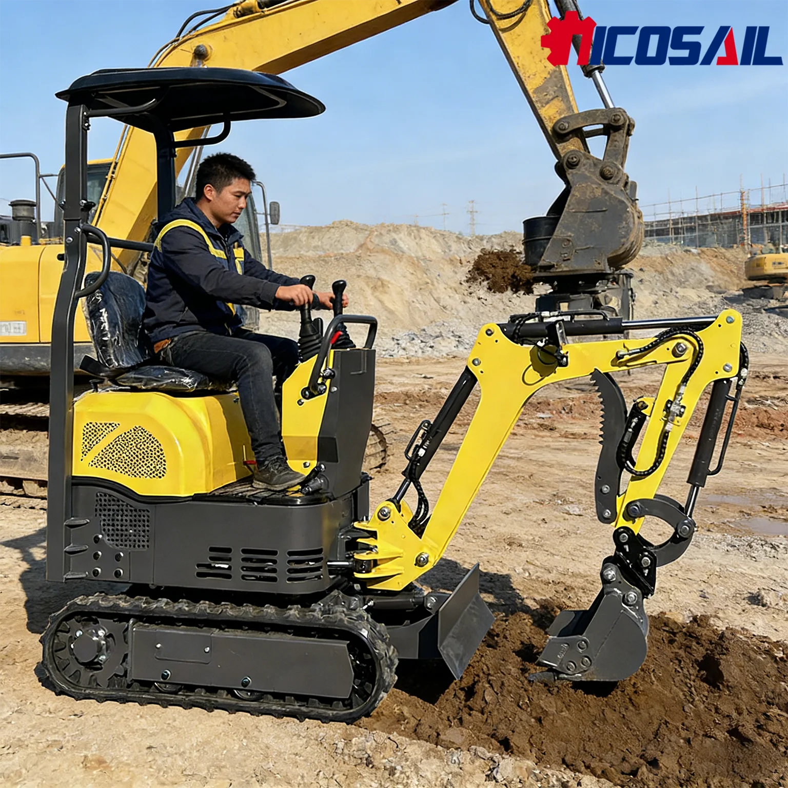 0.6 ton multifunctional small excavator for narrow site construction. 0.6 ton agricultural small excavator
0.6 ton multifunctional small excavator for narrow site construction. 0.6 ton agricultural small excavator