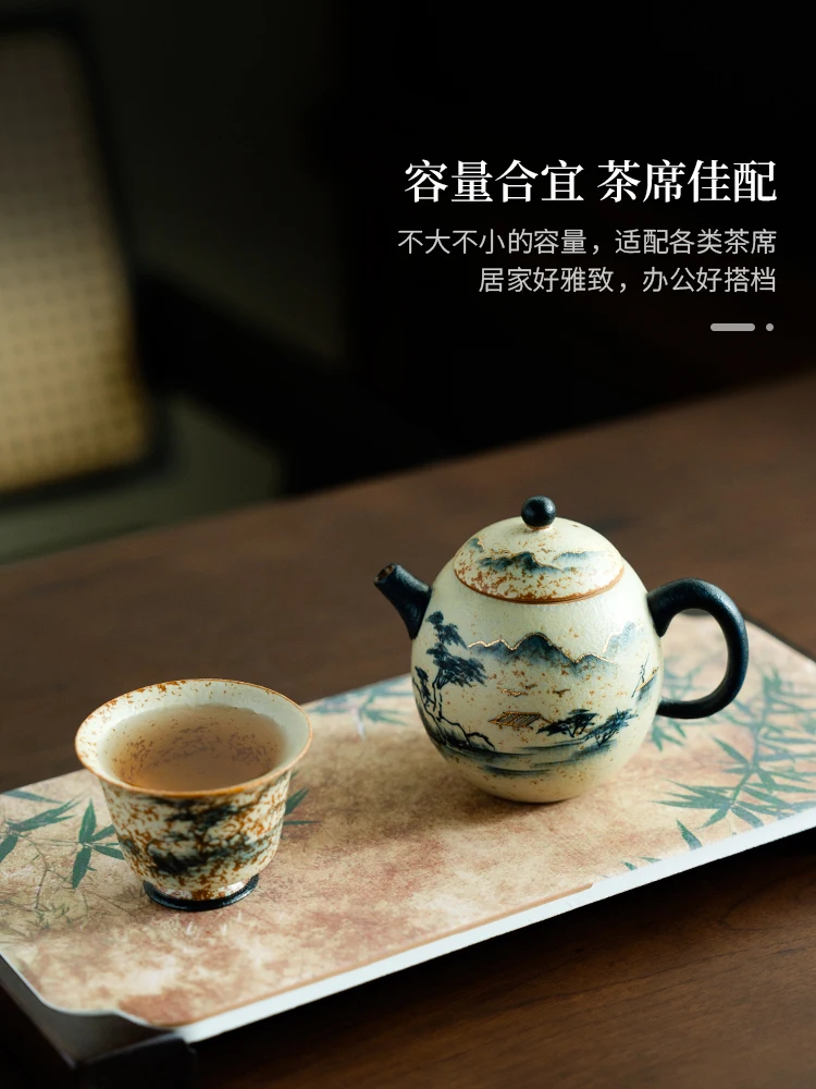 Ceramic Single Pot Pure Hand Drawing Bishui Qingshan Teapot Household New Chinese Women's Tea Maker Kung Fu Set
Ceramic Single Pot Pure Hand Drawing Bishui Qingshan Teapot Household New Chinese Women's Tea Maker Kung Fu Set