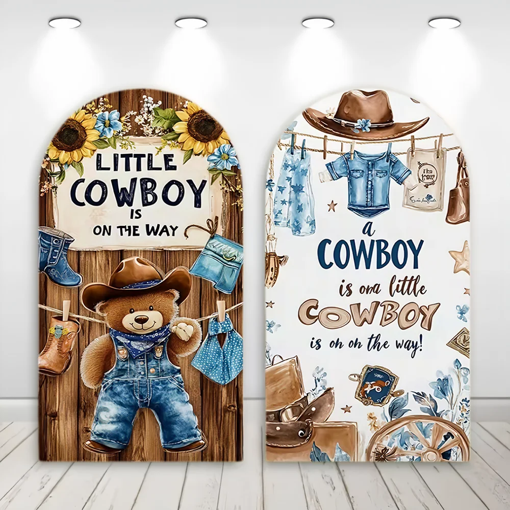A Little Cowboy is on the Way Arch Backdrop Cover Western Cowboy Stripe Kids Cloth Cactus Boots Boy Baby Shower Party Decor
A Little Cowboy is on the Way Arch Backdrop Cover Western Cowboy Stripe Kids Cloth Cactus Boots Boy Baby Shower Party Decor