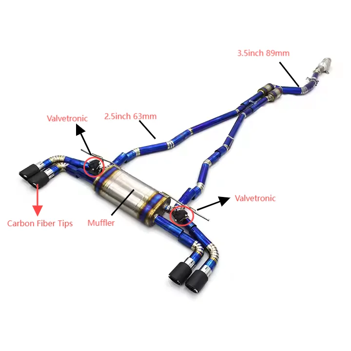 OEM Titanium Catback Exhaust System For BMW 530/540/540i G30/G38 2.0T/3.0T B48 2017-2022 Straight Downpiepe Muffler Escape
OEM Titanium Catback Exhaust System For BMW 530/540/540i G30/G38 2.0T/3.0T B48 2017-2022 Straight Downpiepe Muffler Escape