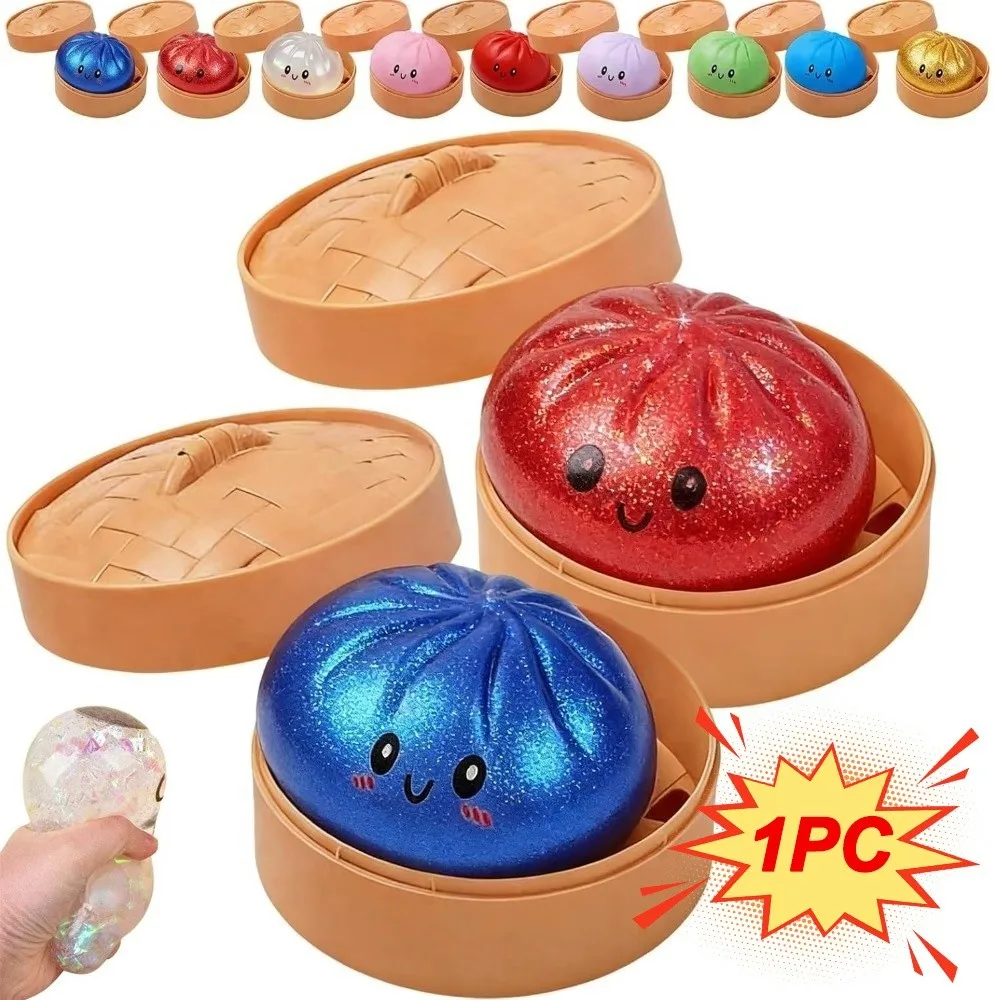 Glitter Dumplings Squishy Toy Soft Slow Resilience Steamed Stuffed Bun Squishy Pinch Le with Steamer Fidget
Glitter Dumplings Squishy Toy Soft Slow Resilience Steamed Stuffed Bun Squishy Pinch Le with Steamer Fidget