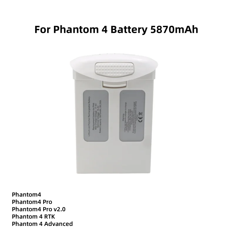 For Phantom 4 Battery 5870mAh Flight Time 30 Minutes Compatible Phantom 4 Pro Series Drone Intelligent Flight Battery
For Phantom 4 Battery 5870mAh Flight Time 30 Minutes Compatible Phantom 4 Pro Series Drone Intelligent Flight Battery