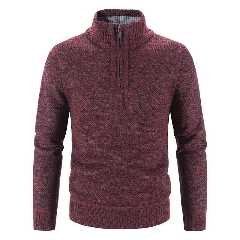 Half High Neck Pullover Bottom Shirt Slim Half Zip Knit Solid Colour Sweater
Half High Neck Pullover Bottom Shirt Slim Half Zip Knit Solid Colour Sweater