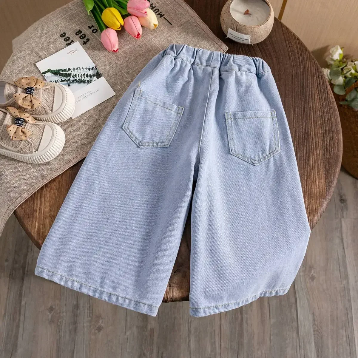 Children Birthday Casual Clothes Trousers 2025 Baby Girls Jeans Cute Bow Pockets Spring Autumn Denim Pants,fashion Kids
Children Birthday Casual Clothes Trousers 2025 Baby Girls Jeans Cute Bow Pockets Spring Autumn Denim Pants,fashion Kids
