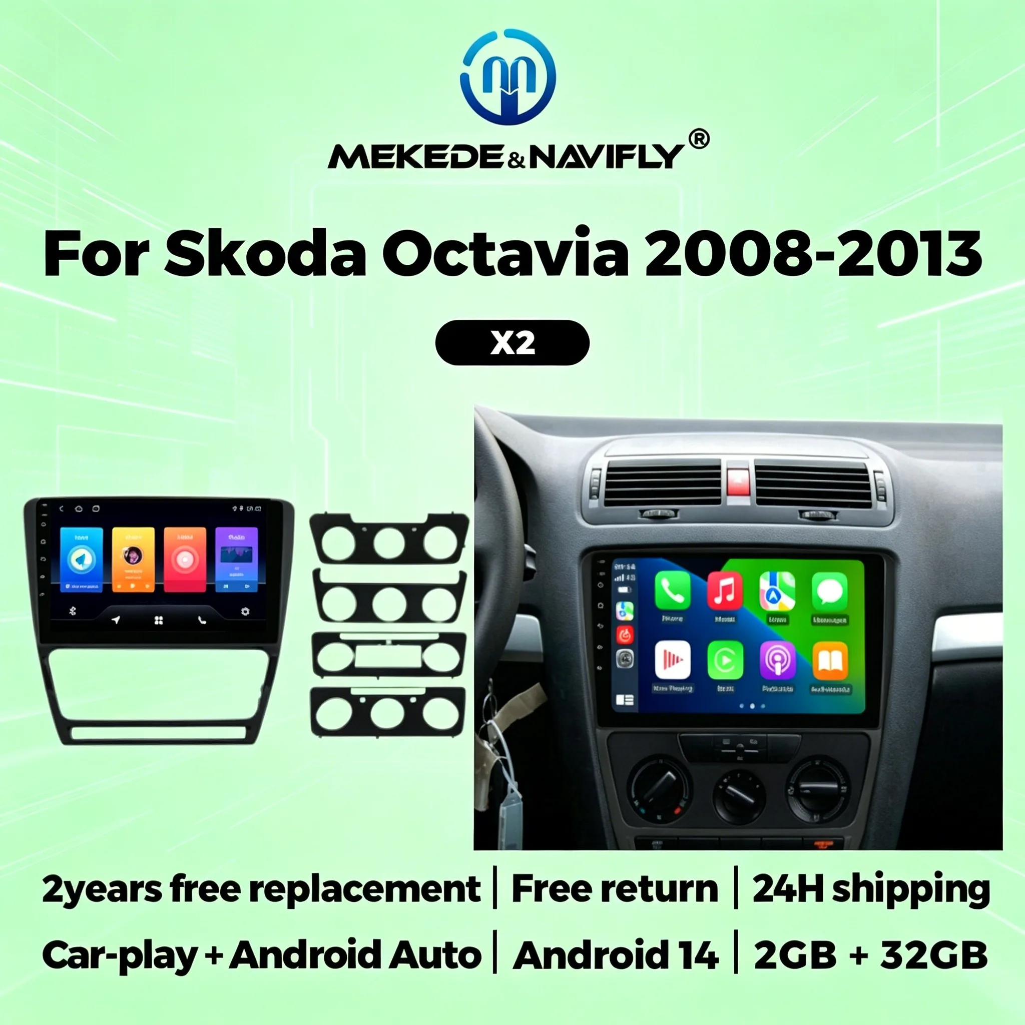 Car Radio Stereo For Volkswagen SKODA Octavia 2 A5 2008-2013 Android Auto Multimedia Video Player BT GPS Navigation FM Autoradio
Car Radio Stereo For Volkswagen SKODA Octavia 2 A5 2008-2013 Android Auto Multimedia Video Player BT GPS Navigation FM Autoradio