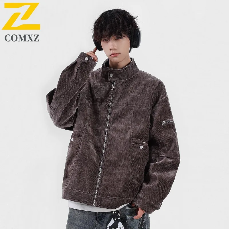 COMXZ 2025 Новая куртка с отложным воротником-стойкой, однотонная мужская куртка Lightw, роскошное модное повседневное весенне-осеннее пальто с длинными рукавами
COMXZ 2025 Новая куртка с отложным воротником-стойкой, однотонная мужская куртка Lightw, роскошное модное повседневное весенне-осеннее пальто с длинными рукавами
