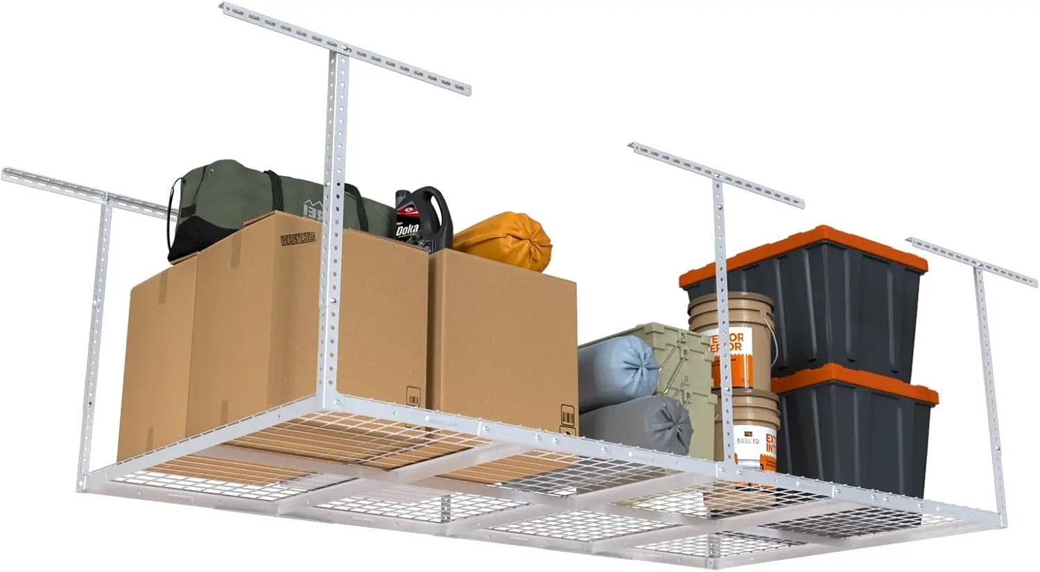 4Ftx8Ft Overhead Garage Storage Ra, Heavy-Duty Metal Garage Ceiling Storage Ra, 22''-40"" Adjustable Ceiling Drop-Down, 600 Lb.
4Ftx8Ft Overhead Garage Storage Ra, Heavy-Duty Metal Garage Ceiling Storage Ra, 22''-40"" Adjustable Ceiling Drop-Down, 600 Lb.