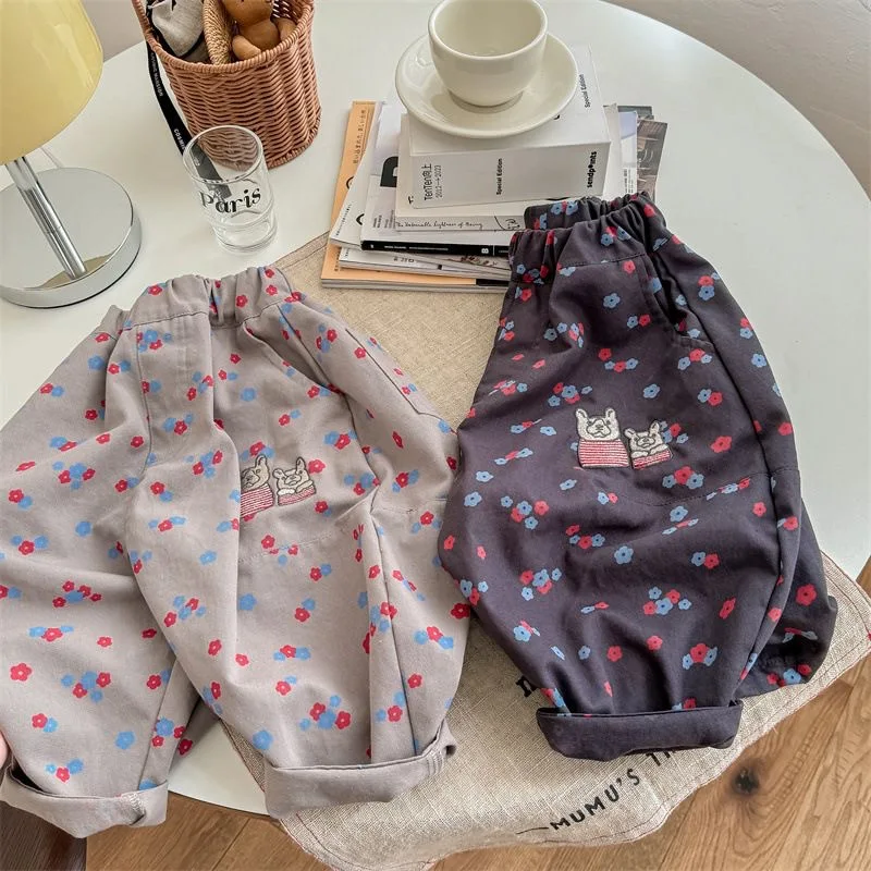kids autumn new cartoon flower-printed comfortable loose pants, versatile casual pants
kids autumn new cartoon flower-printed comfortable loose pants, versatile casual pants