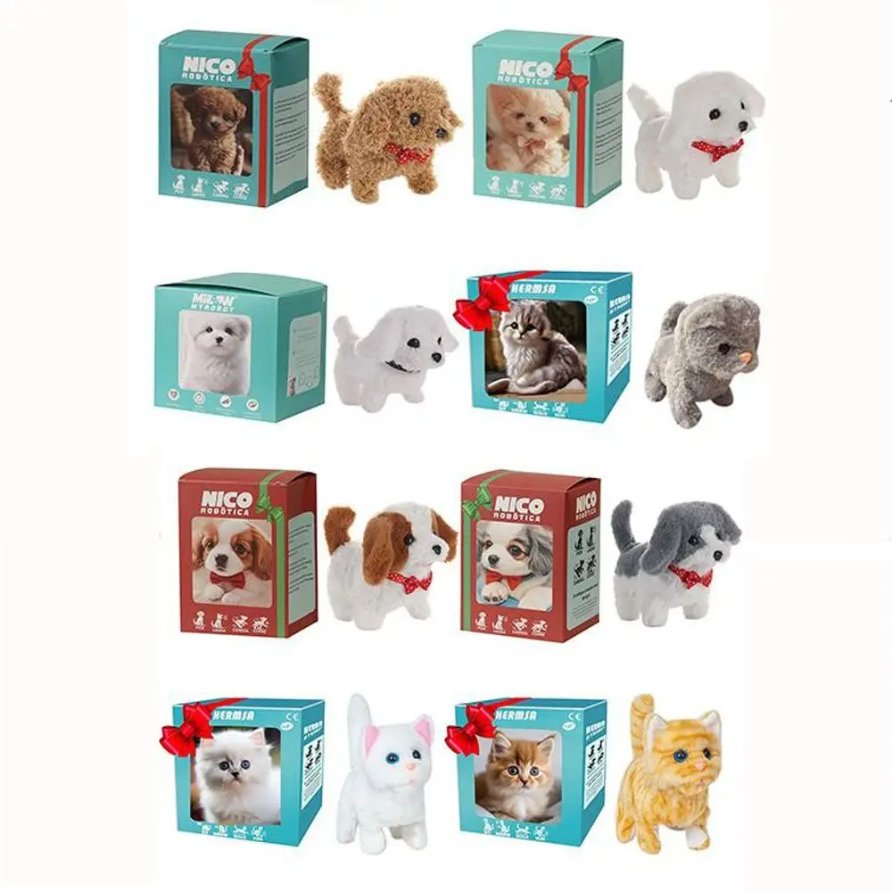 Newest Interactive Puppy Cat Robot Puppy Plush Toy Dog Robot Puppy Walking Barking Tail Wagging Walking Dog Toy Educational Gift
Newest Interactive Puppy Cat Robot Puppy Plush Toy Dog Robot Puppy Walking Barking Tail Wagging Walking Dog Toy Educational Gift