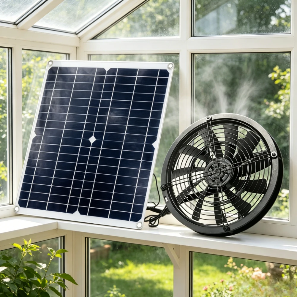 15W 25W NEW Solar Powered Exhaust Fan Ventilation Kit for Greenhouse Chicken Coop Dog House RV Shed Outdoor Weatherproof
15W 25W NEW Solar Powered Exhaust Fan Ventilation Kit for Greenhouse Chicken Coop Dog House RV Shed Outdoor Weatherproof
