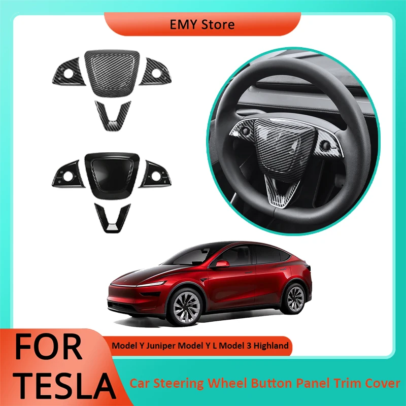 Steering Wheel Button Panel Trim Cover Sticker For Tesla Model Y Juniper L 2025-2026 Model 3 Highland 2024-2026 Interior Accesso
Steering Wheel Button Panel Trim Cover Sticker For Tesla Model Y Juniper L 2025-2026 Model 3 Highland 2024-2026 Interior Accesso