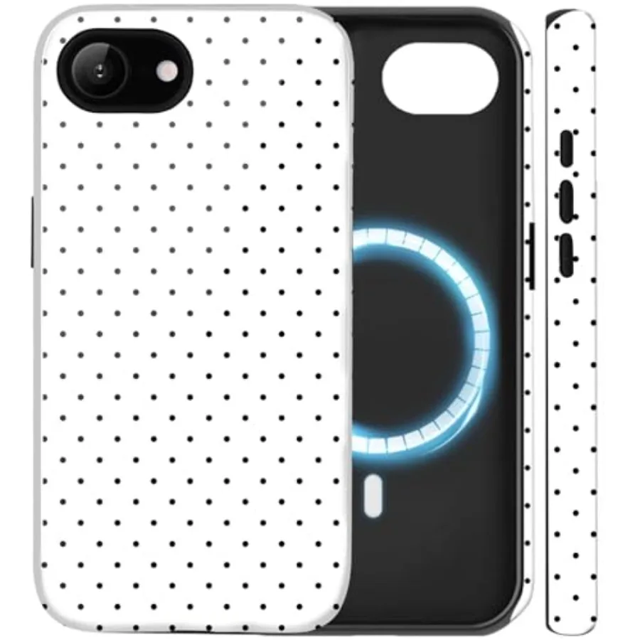 Compatible with iPhone 16e/17e Case Compatible with Magsafe Cute Polka Dot Aesthetic Magnetic Women Girls Chic Girly Dual Layer
Compatible with iPhone 16e/17e Case Compatible with Magsafe Cute Polka Dot Aesthetic Magnetic Women Girls Chic Girly Dual Layer