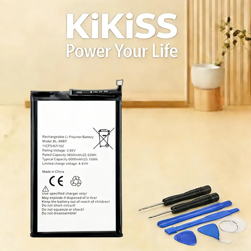 Аккумулятор для мобильного телефона BL-58BT 6000 мАч для Tecno LC7 Spark 6 Air KE6 Pouvoir 4 Pro Power 2 LC8 Pova LD7
Аккумулятор для мобильного телефона BL-58BT 6000 мАч для Tecno LC7 Spark 6 Air KE6 Pouvoir 4 Pro Power 2 LC8 Pova LD7