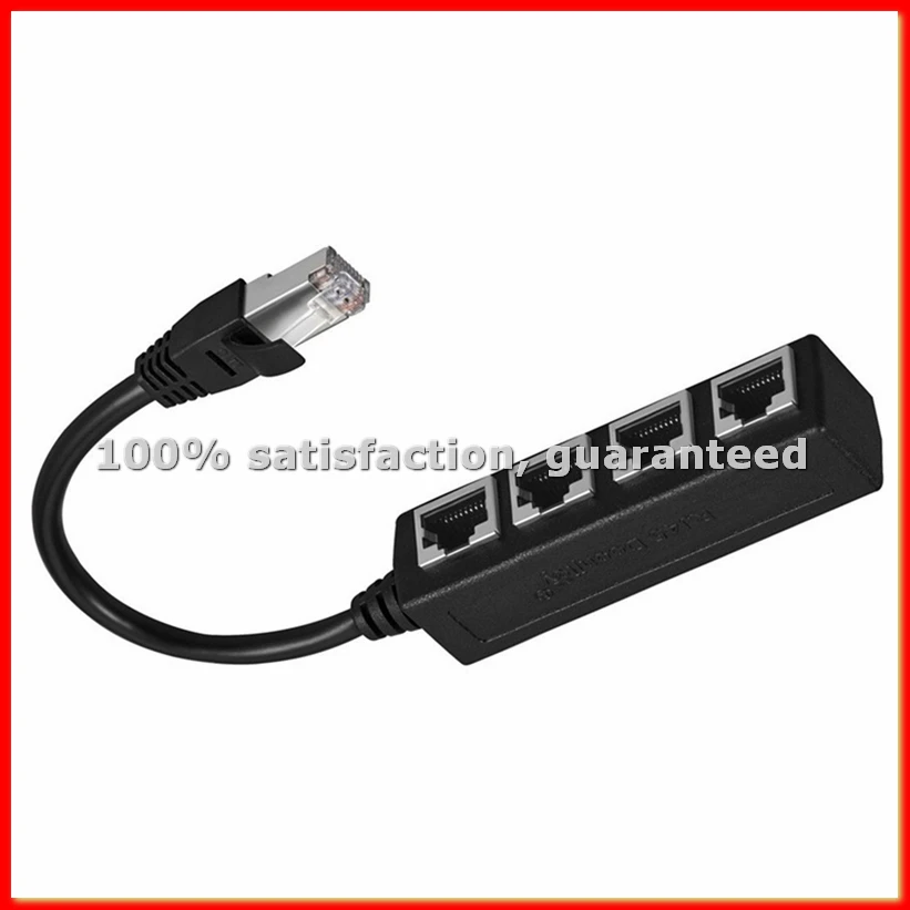 RJ45 Ethernet Splitter Network Cable Adapter 1 to 4 RJ45 LAN Ethernet Connector Adapter for Network Extension-A68X
RJ45 Ethernet Splitter Network Cable Adapter 1 to 4 RJ45 LAN Ethernet Connector Adapter for Network Extension-A68X