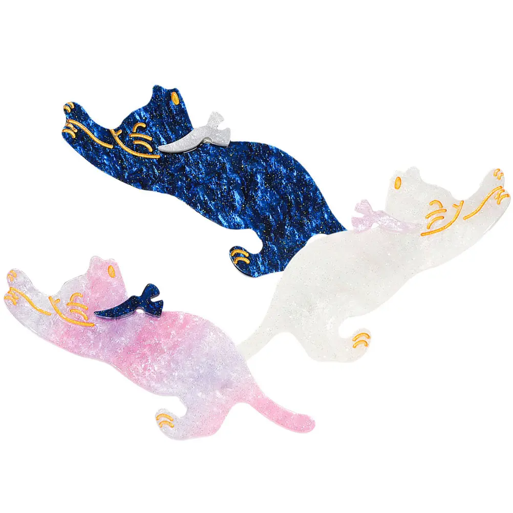 3Pcs Fantastic Cat Hair Clips Acrylic Duckbill Clip for Women Hair Accessories Styling Tool Special Occasion
3Pcs Fantastic Cat Hair Clips Acrylic Duckbill Clip for Women Hair Accessories Styling Tool Special Occasion