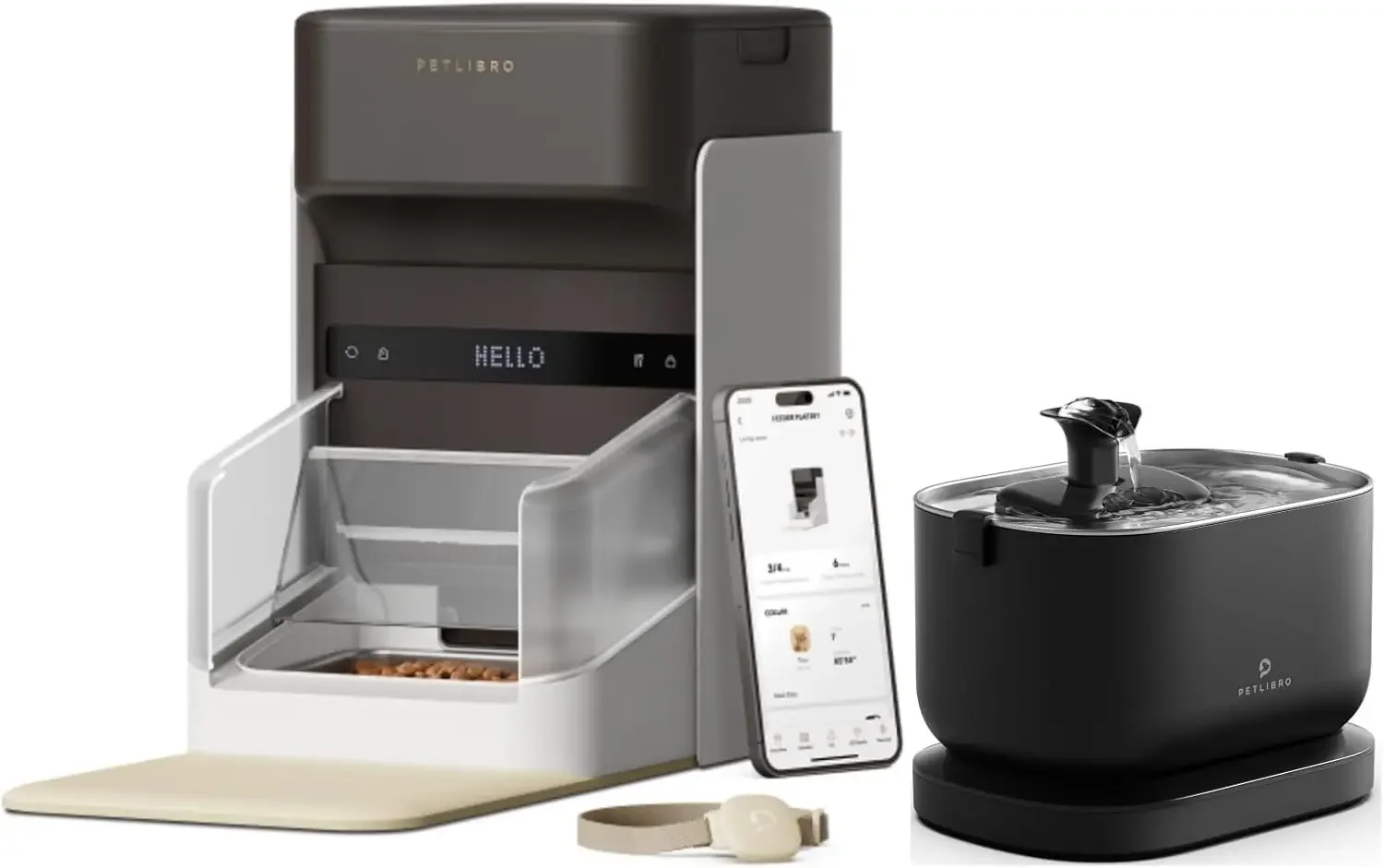 Wireless Rfid Battery Water Fountain Cat Feeder Wi Fi App Control Pet Fountain Automatic Pet Feeder
Wireless Rfid Battery Water Fountain Cat Feeder Wi Fi App Control Pet Fountain Automatic Pet Feeder