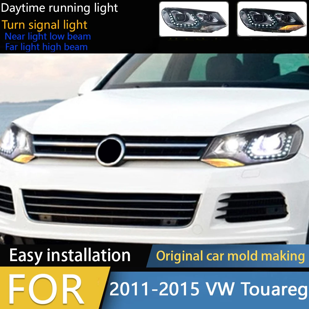 Car Styling for VW Touareg LED Headlight 2011-2015 Touareg LED DRL Hid Option Head Lamp Angel Eye Bi Xenon Beam Accessories 
Car Styling for VW Touareg LED Headlight 2011-2015 Touareg LED DRL Hid Option Head Lamp Angel Eye Bi Xenon Beam Accessories