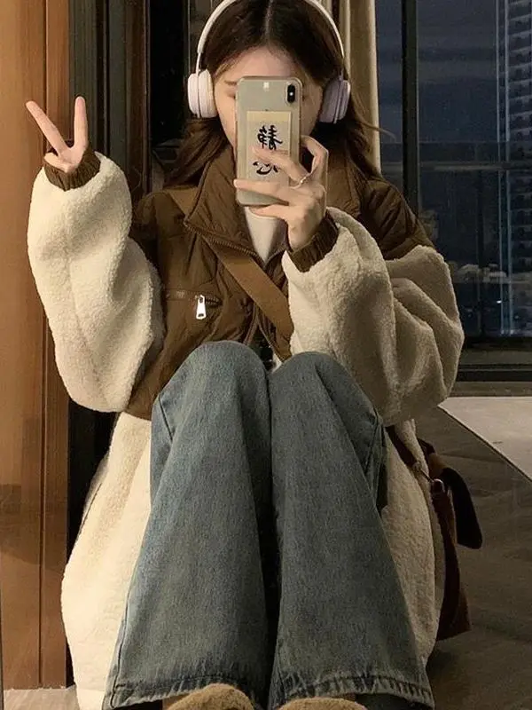 Женская свободная хлопковая куртка больших размеров из ретро-бархата с цветными вставками, воротником-стойкой, теплая, 300 г/м²
Женская свободная хлопковая куртка больших размеров из ретро-бархата с цветными вставками, воротником-стойкой, теплая, 300 г/м²