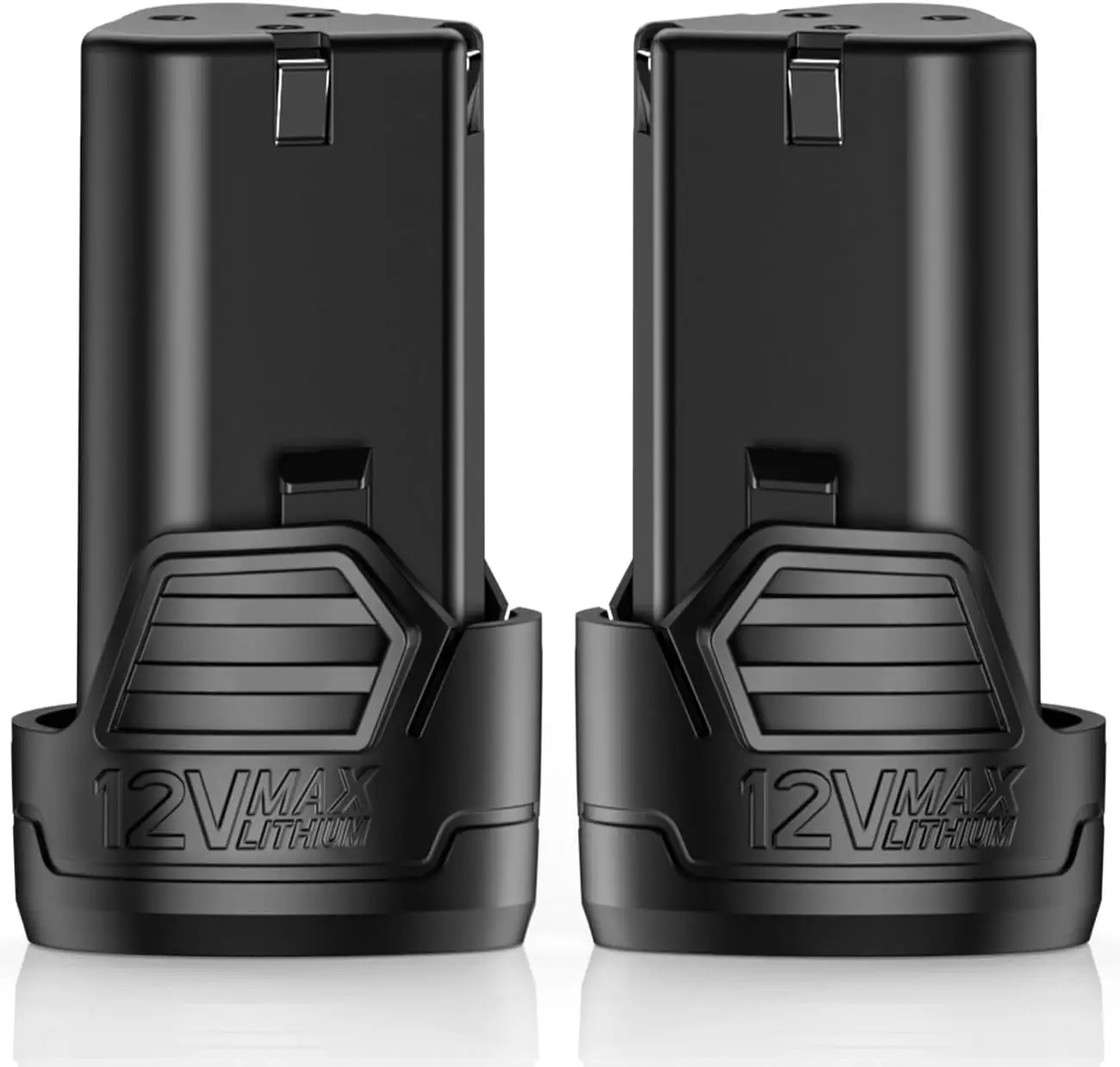 2-Pack 12V 2.0Ah Lithium-Ion Battery for Ratchet Wrench, Brad Nailer, Drill Driver - Compatible with 12 Volt Power Tools
2-Pack 12V 2.0Ah Lithium-Ion Battery for Ratchet Wrench, Brad Nailer, Drill Driver - Compatible with 12 Volt Power Tools