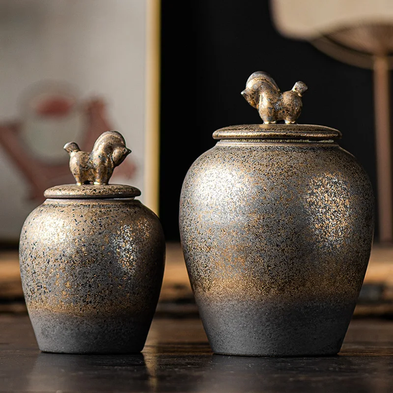 Creative Retro Ceramic Tea Canister Home Decor Sealed Lid Coffee Sugar Nut Storage Box Japan Gift Ornament Tea Storage Container
Creative Retro Ceramic Tea Canister Home Decor Sealed Lid Coffee Sugar Nut Storage Box Japan Gift Ornament Tea Storage Container