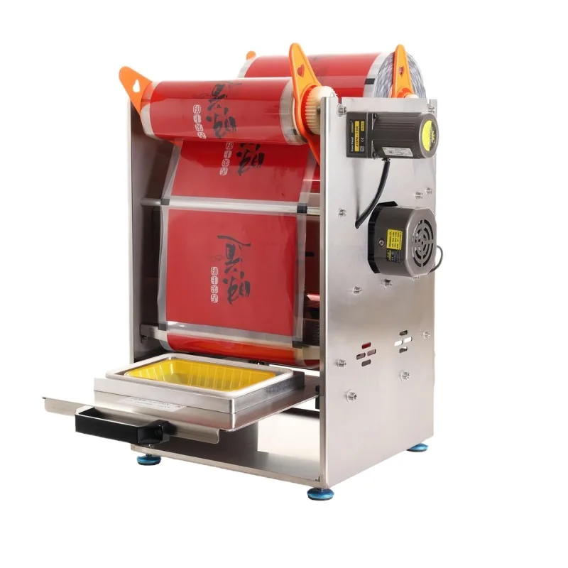 Commercial Automatic Tray Sealing Machine Manual Fresh Keep Box Packager For Takeout Food Fruit Vegetable Container
Commercial Automatic Tray Sealing Machine Manual Fresh Keep Box Packager For Takeout Food Fruit Vegetable Container