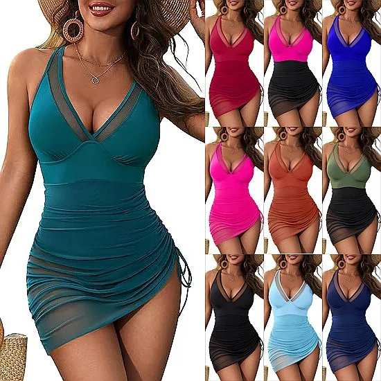 2026 Mesh Tie Back Bodycon Sexy One Piece Swimsuit Padded Beachwear For Women Summer Pool Holiday Swimwear
2026 Mesh Tie Back Bodycon Sexy One Piece Swimsuit Padded Beachwear For Women Summer Pool Holiday Swimwear