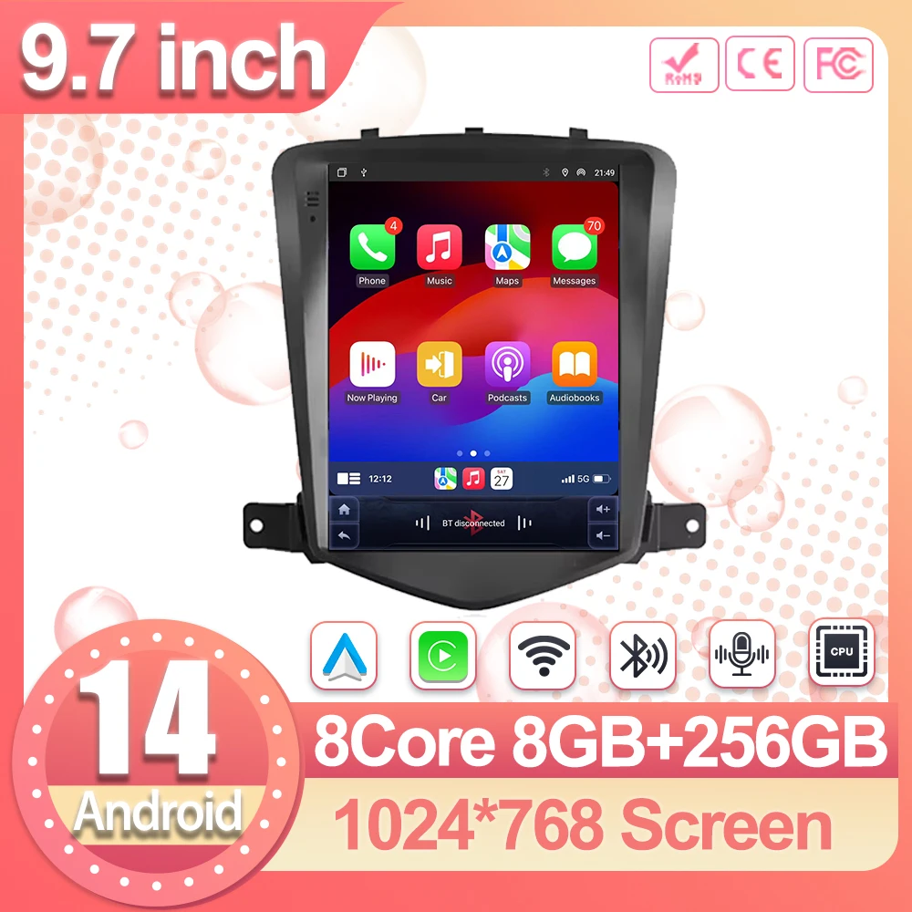 9.7" Android 14Carplay Car Radio for Chevrolet Cruze J300 2008 2009 2010 2011 2012 Multimedia Player 2 din GPS Stereo DVD Head
9.7" Android 14Carplay Car Radio for Chevrolet Cruze J300 2008 2009 2010 2011 2012 Multimedia Player 2 din GPS Stereo DVD Head
