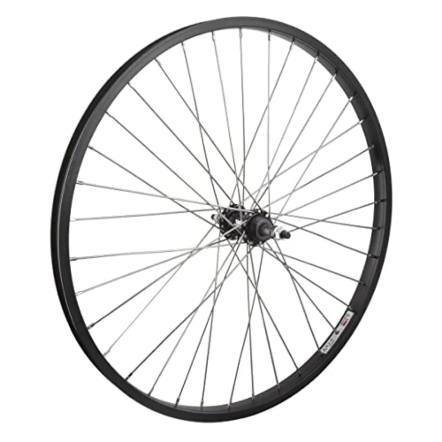 Wheel Rear 26 x 1.75 Black Alloy Cruiser, 3/8 Alloy FW 5-7sp Silver Hub, Bolt On, 12g SS Spokes, 36H
Wheel Rear 26 x 1.75 Black Alloy Cruiser, 3/8 Alloy FW 5-7sp Silver Hub, Bolt On, 12g SS Spokes, 36H