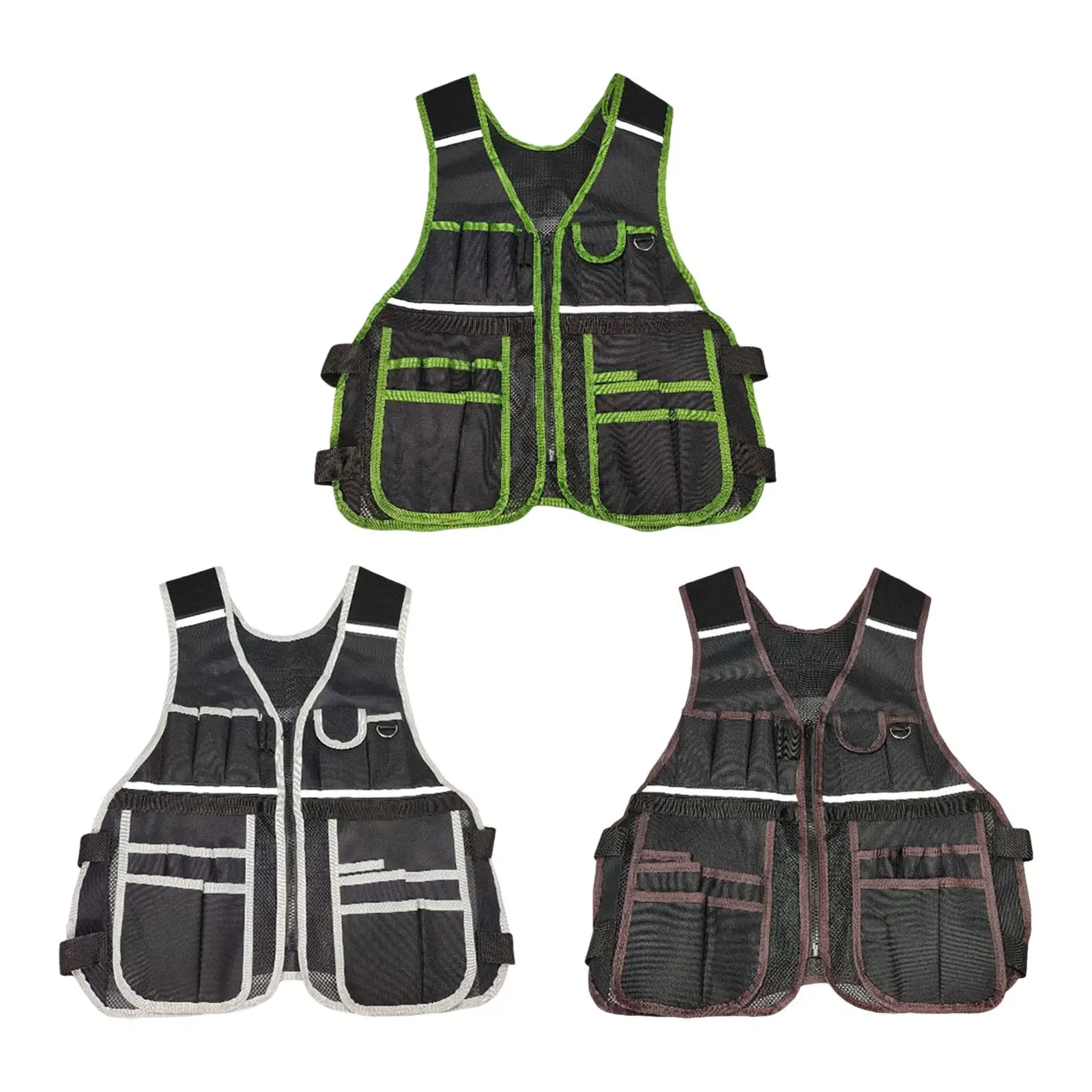 Жилет для инструментов с карманами для инструментов, портативная ткань Оксфорд, сверхмощная многоцелевая светоотражающая спецодежда для техники, кемпинговое снаряжение
Жилет для инструментов с карманами для инструментов, портативная ткань Оксфорд, сверхмощная многоцелевая светоотражающая спецодежда для техники, кемпинговое снаряжение