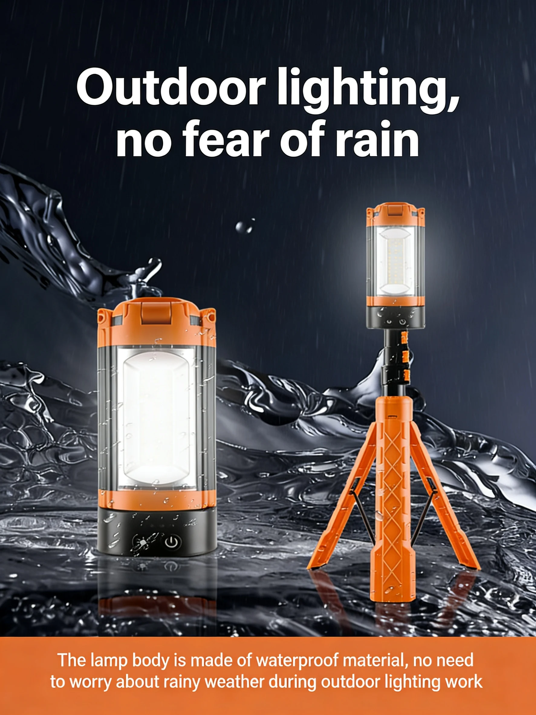 Premium Solar Rechargeable LED Camping Light Waterproof Portable Foldable Aluminum Tripod for Outdoor Work
Premium Solar Rechargeable LED Camping Light Waterproof Portable Foldable Aluminum Tripod for Outdoor Work