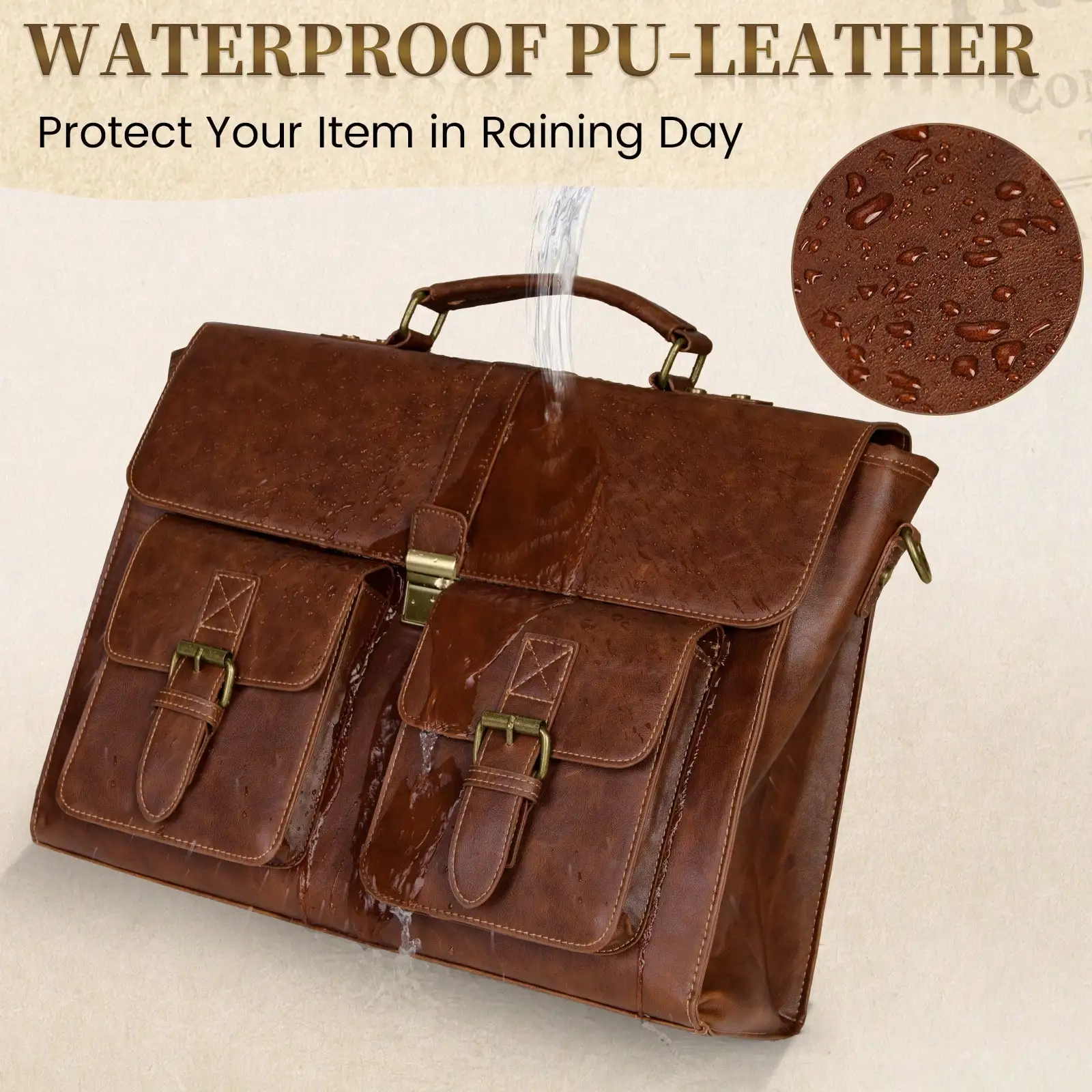 Mens Messenger Bag 15.6 Inch Leather Vintage Laptop Briefcase Waterproof Computer Laptop Bag Leather Satchel Bag Large Shoulder Bag For Office Work Travel College
Mens Messenger Bag 15.6 Inch Leather Vintage Laptop Briefcase Waterproof Computer Laptop Bag Leather Satchel Bag Large Shoulder Bag For Office Work Travel College