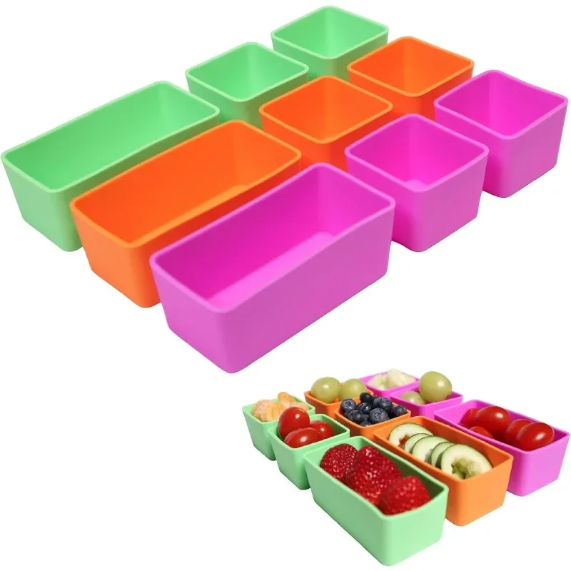 Lunch Divider Microwave Oven Cutlery Cup Reusable Silicone Childrens Bento Box Divider Salad Dressing Container Packing Lunch
Lunch Divider Microwave Oven Cutlery Cup Reusable Silicone Childrens Bento Box Divider Salad Dressing Container Packing Lunch