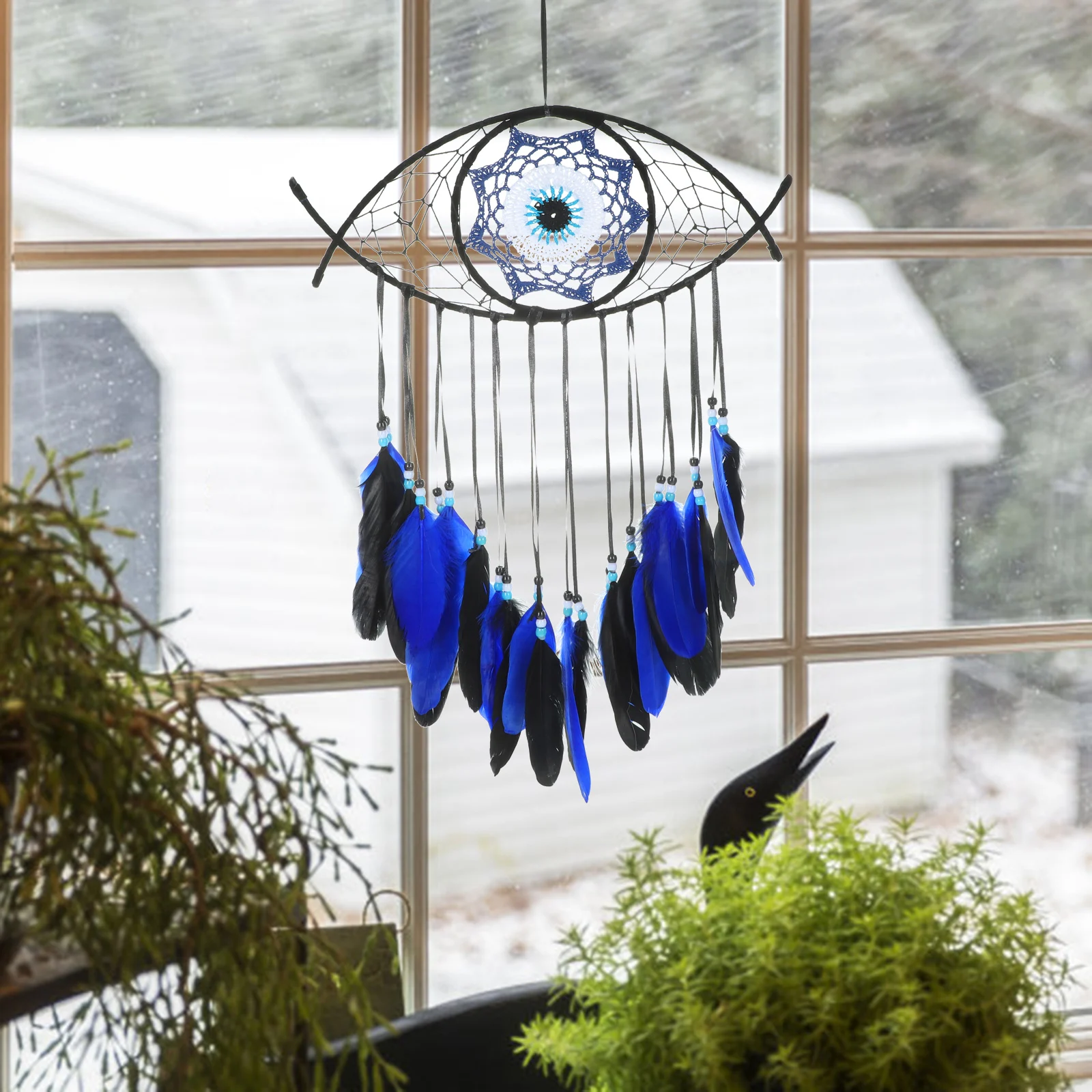 Large Evil Eye Dream Catcher Wall Hanging Decorative Pendant For Indoor Space Decoration
Large Evil Eye Dream Catcher Wall Hanging Decorative Pendant For Indoor Space Decoration