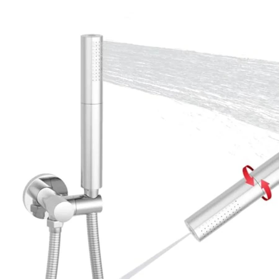 Handheld Shower Head Brass 2 Function High Pressure Hand Shower Wand 7 Inch High Flow Hand Held Shower Head Sprayer with 59 Inc
Handheld Shower Head Brass 2 Function High Pressure Hand Shower Wand 7 Inch High Flow Hand Held Shower Head Sprayer with 59 Inc
