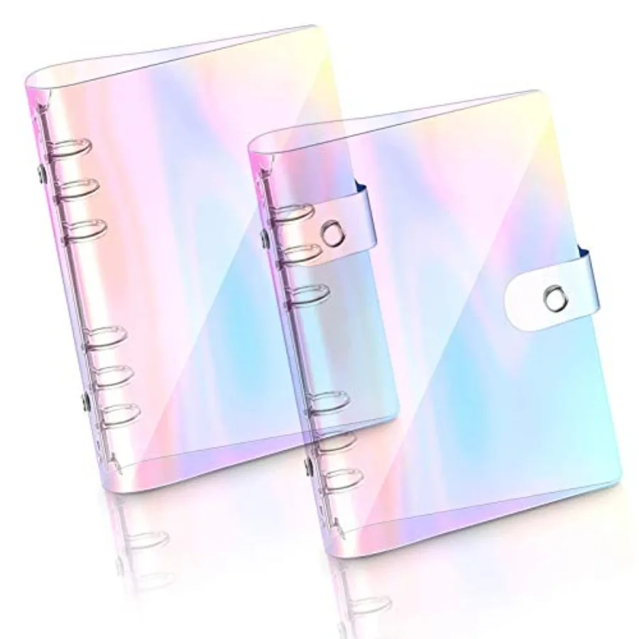 2 PCS A5 Rainbow Soft PVC Notebook Cover, Refillable Paper PVC Binder, Loose Leaf Personal Planner Binder 2 Rainbow
2 PCS A5 Rainbow Soft PVC Notebook Cover, Refillable Paper PVC Binder, Loose Leaf Personal Planner Binder 2 Rainbow