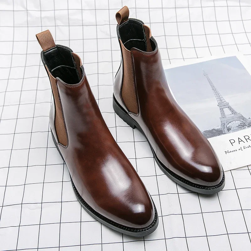 Mens Boots Classic Chelsea Boots High Quality Genuine Leather Boot British Style Business Dress Boots Men High-Top Leather Shoes
Mens Boots Classic Chelsea Boots High Quality Genuine Leather Boot British Style Business Dress Boots Men High-Top Leather Shoes