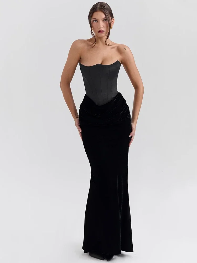 Mozision Off-shoulder Strapless Sexy Maxi Dress For Women Elegant Sleeveless Backless Bodycon Club Party Evening Long Dress
Mozision Off-shoulder Strapless Sexy Maxi Dress For Women Elegant Sleeveless Backless Bodycon Club Party Evening Long Dress